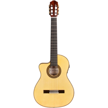 Cordoba 55FCE Left-Handed Thinbody Hybrid Classical-Electric Guitar