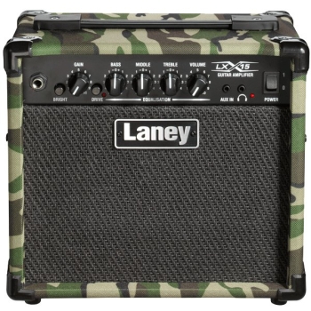 Laney LX15-Camo On-board Compressor Overdrive With Guitar Mixer