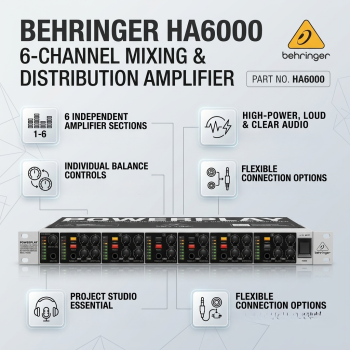Behringer HA6000 6-channel Mixing & Distribution Amplifier