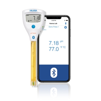 Hanna HALO2 HI9810422 Wireless Refillable for Lab with Built-in General Purpose Electrode pH Tester
