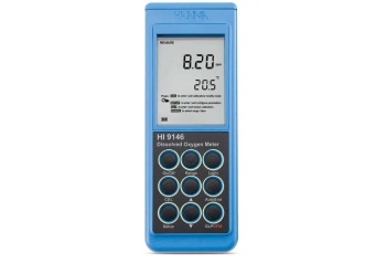 Hanna HI-9146-04 Portable Waterproof DO Meter with Polarographic Probe & Backlit Display