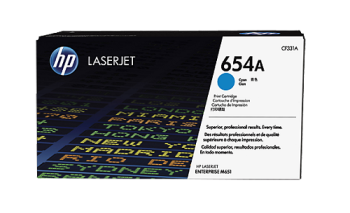 HP 654A Cyan Original LaserJet Toner Cartridge