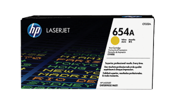 HP 654A Yellow Original LaserJet Toner Cartridge