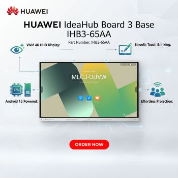 Huawei IdeaHub Board 3 Base IHB3-65AA 65-Inch 4K UHD with Android 15, 8GB RAM, 128GB Storage Interactive Collaboration Display