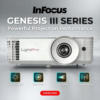 InFocus Genesis III Series IN0002SL 4000 Lumen Long Throw SVGA DLP Projector