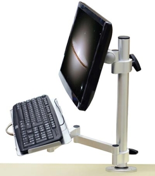 G4ARM Wall Mount Display Stand with Keyboard Support ST-076D