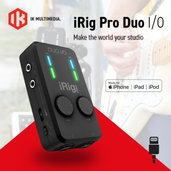 IK Multimedia 2-Channel Audio & MIDI Interface for Mobile Devices and Computers