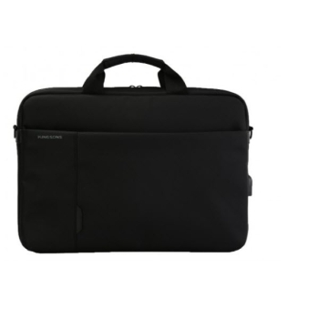 Kingsons K9008W Smart Shoulder Bag 15.6" with USB Port, Black