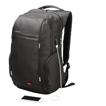 Kingsons KS3143W-B Smart Backpack 15.6" with USB Port, Black