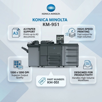 Konica Minolta KM-951 1200 x 1200 DPI High-Speed Monochrome Printer