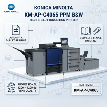 Konica Minolta KM-AP-C4065 PPM B&W High-Speed Production Printer