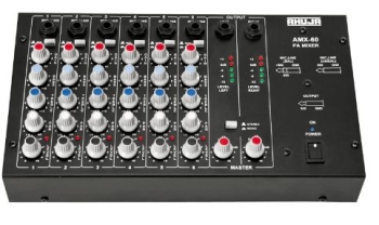 Ahuja AMX60 Mono Input w-5 LED Array  Audio Mixer