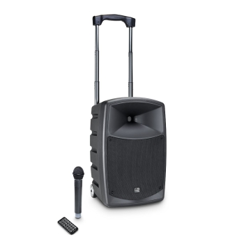 LD Systems ROADBUDDY 10 Battery Powered Bluetooth Speaker with Mixer and Wireless Microphone