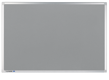 Legamaster 7-140163 Professional Lino-Cork Bulletin Pinboard 100 x 150 cm Grey