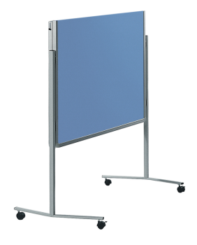 Legamaster 7-205200 Premium Folding Mobile Moderation Board 150x120cm Blue-Grey / Felt