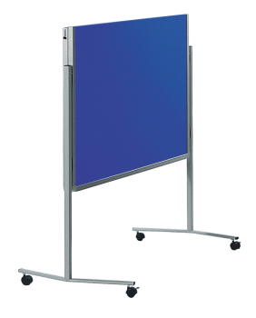 Legamaster 7-205400 Premium Folding Mobile Moderation Board 150x120cm Navy Blue / Felt