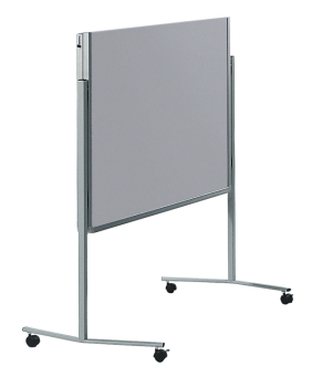 Legamaster 7-205500 Premium Folding Mobile Moderation Board 150x120cm Grey / Felt
