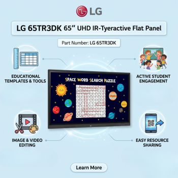 LG 65TR3DK 65'' UHD IR-Type Interactive Flat Panel