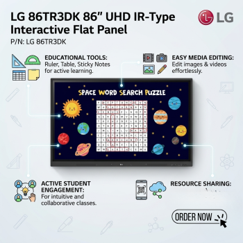 LG 86TR3DK 86'' UHD IR-Type Interactive Flat Panel