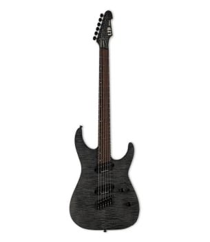 ESP LM1001STBLK LTD M-1001 with Floyd Rose, See Thru Black Finish Guitar