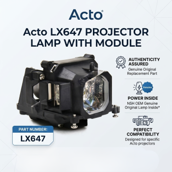 Acto LX647 Projector Lamp with Module