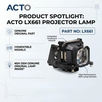 Acto LX661 Projector Lamp with Module