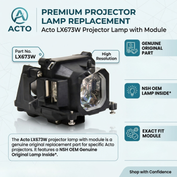 Acto LX673W Projector Lamp with Module