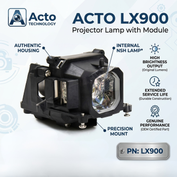 Acto LX900 Projector Lamp with Module