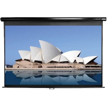 Elite Screens M106UWH-E24 106" Manual Projection Screen With 24" Drop