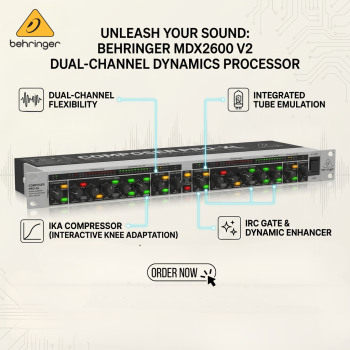 Behringer MDX2600 V2 Dual-Channel Dynamics Processor