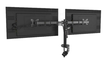 DM MS02 Desktop Clamping Full Motion 360 Degree Dual Monitor Holder Stand