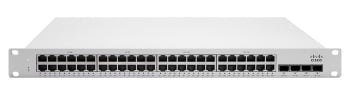 Cisco Meraki MS225-48LP-HW 48-Port Gigabit PoE+ Managed Switch, 370W PoE, 4× 10G SFP+ Uplinks