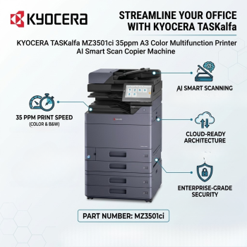 Kyocera TASKalfa MZ3501ci 35ppm A3 Color Multifunction Printer AI Smart Scan Copier Machine
