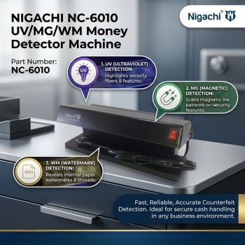 Nigachi NC-6010 UV/MG/WM Money Detector Machine