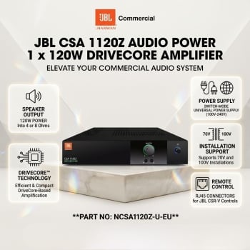 JBL CSA 1120Z Audio Power 1 x 120W DriveCore Amplifier