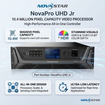 Novastar NovaPro UHD Jr High-Resolution with 10.4 Million Pixel Capacity Video Processor