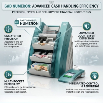 G&D Numeron Cash Counter with Counterfeit Detection for Banknote Counting Machine 
