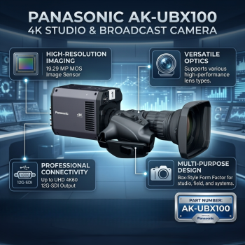 Panasonic AK-UBX100 4K Box-Style Multi-Purpose Studio & Broadcast Camera
