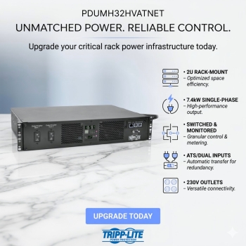 Tripp Lite 7.4kW Single-Phase ATS/Switched PDU, 230V Outlets, 2U Rack-Mount