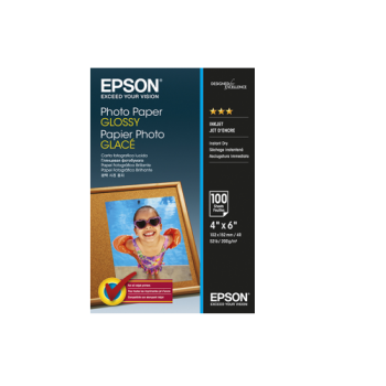 Epson 4" x 6" Photo Paper Glossy - 100 Sheets (200gsm)