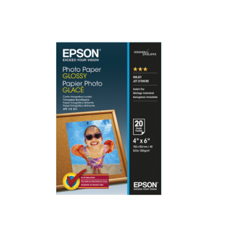 Epson 4" x 6" Photo Paper Glossy - 20 Sheets (200gsm)