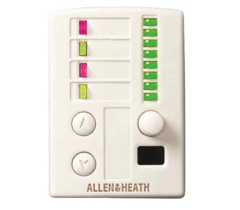 Allen & Heath 2 Switch 4 Tricolour LED 1 Encoder IR Wall Plate