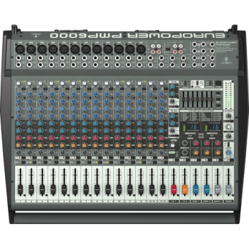 Behringer PMP6000 1600-Watt 20-Channel Powered Mixer