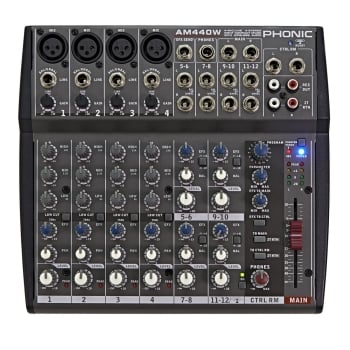 Phonic AM440W  Wireless Connectivity Analog Mixer