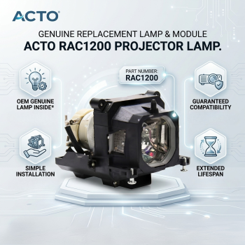 Acto RAC1200 Projector Lamp with Module