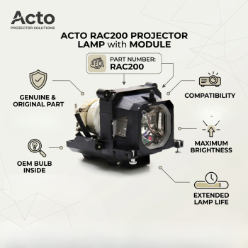 Acto RAC200 Projector Lamp with Module