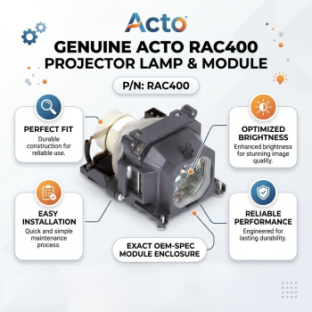 Acto RAC400 Projector Lamp with Module