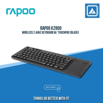 Rapoo K2800 Touchpad Black With Wireless Keyboard 