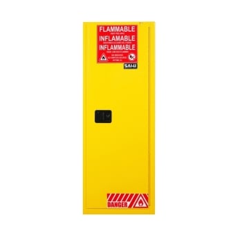 SAI-U SC2022Y 22-Gallon Single Door Flammable Safety Cabinet (Selfclosing Door)