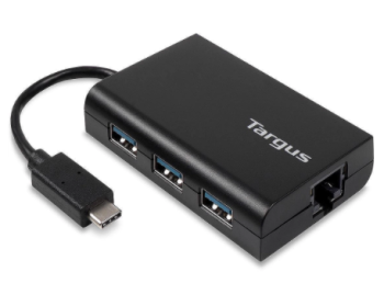 Targus ACH230EUZ-50 3x USB-A With Ethernet USB-C Hub 